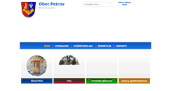 Desktop Screenshot of obec-petrov.cz
