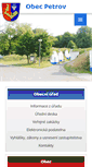 Mobile Screenshot of obec-petrov.cz
