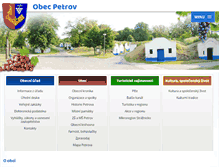 Tablet Screenshot of obec-petrov.cz